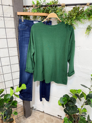 Sakina Sweater Forest Green sweater Zenana