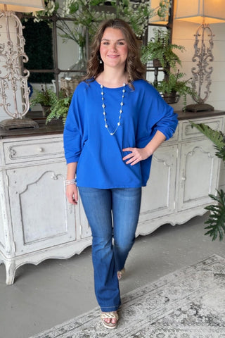 Lyric Royal Blue Shirts & Tops Hope