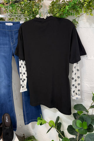 Girly Pumpkin Tee Black