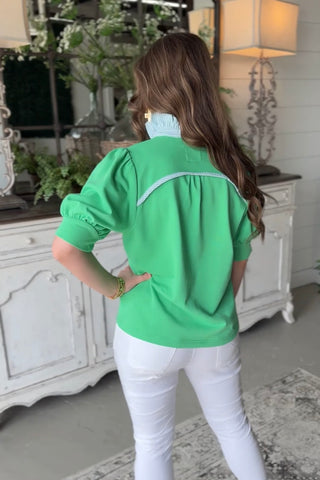 Natasha Top Apple Green by Umgee Shirts & Tops Umgee