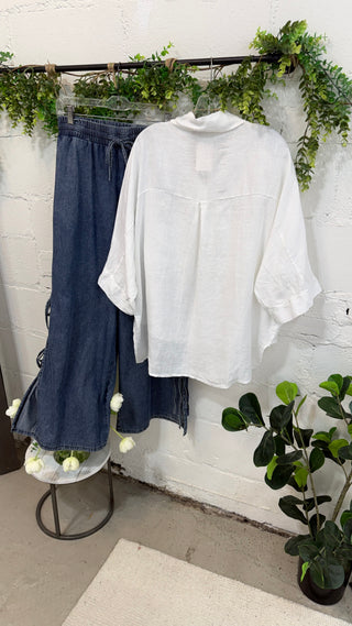 Westbrook Linen Top White