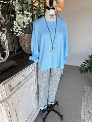 Girl Next Door Sweater Sky