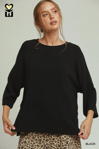 Cecelia Top Black by Umgee Shirts & Tops Umgee