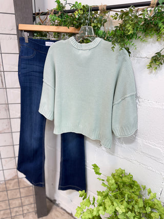 Anita Sweater Mint Sweater Blu Pepper