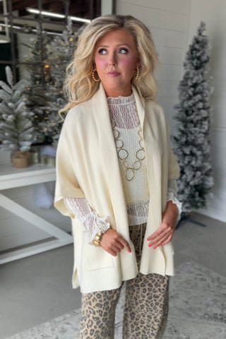 Sensation Cardi Cream by Umgee Cardigan Umgee