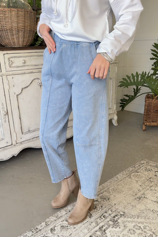 Harper Lt Blue Pants Blu Pepper