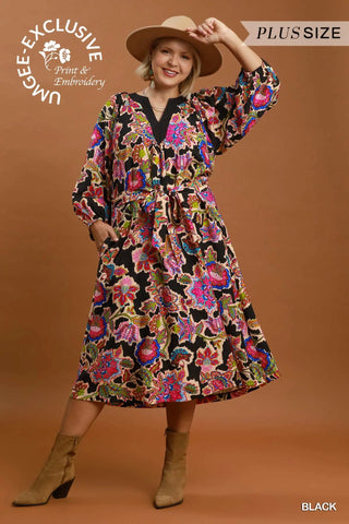 Edith Dress Black by Umgee