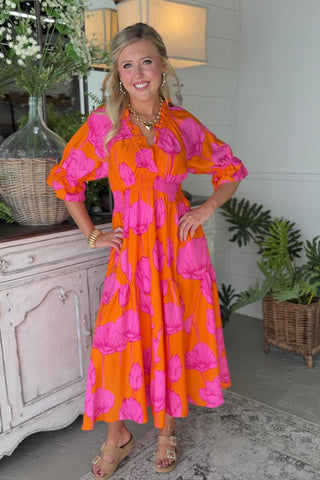 Bloom Boldly Maxi Dress by Umgee Dresses Umgee