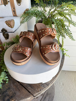 Told You So Sandals Cognac by Corky’s Sandal Corky's Footwear