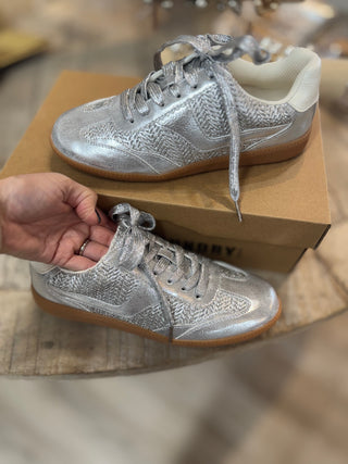Tropics Braided Metallic Sneakers Silver by Chinese Laundry Shoes Dirty Laundry