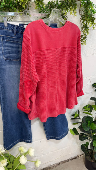 Kimi Poppy Red by Easel Shirts & Tops Easel