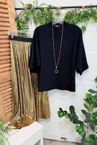 Revel Skirt Metallic Gold