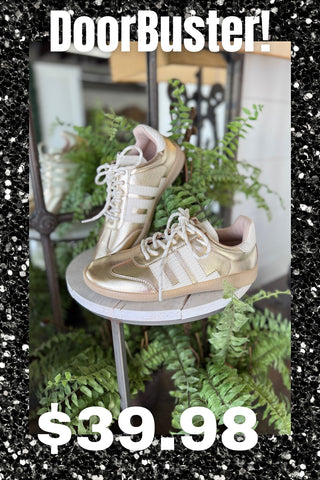 Trackstar Sneakers Gold Metallic Shoes Dirty Laundry
