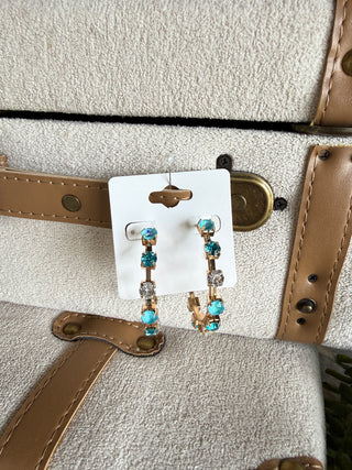 Dazzling Earrings Teal Earrings Accessories To Go