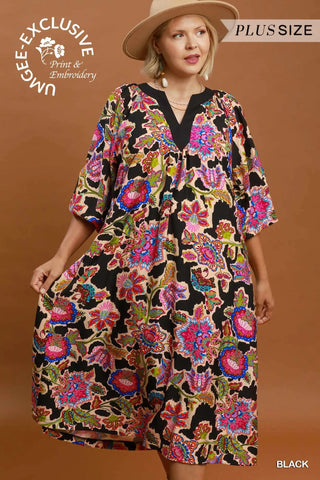 Edith Dress Black by Umgee