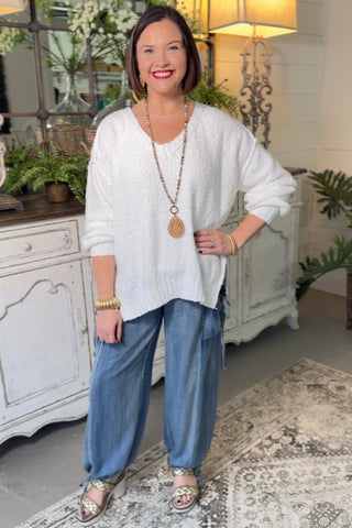 Alpine Sweater White Sweater Miracle