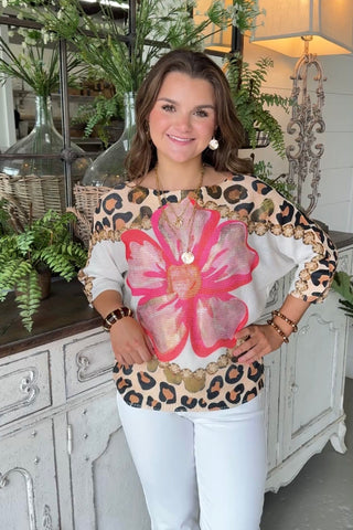 Mix It Up Sweater Leopard Sweater OHLALA