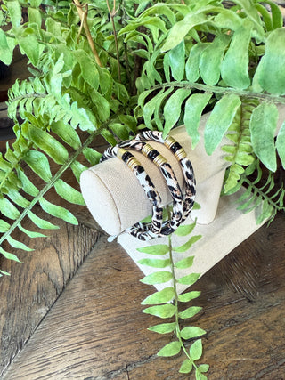 Jungle Fever Bracelets Taupe Leopard Bracelets Avenue T