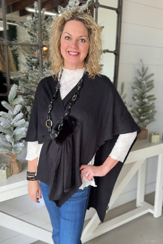 Romie Ruana Wrap Black Wrap Wona Trading