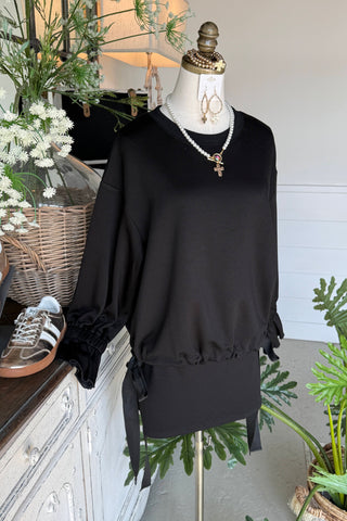 Leisurely Top Black