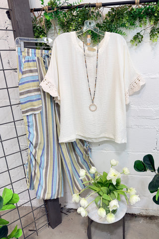 Carey Top Off White by Umgee Shirts & Tops Umgee