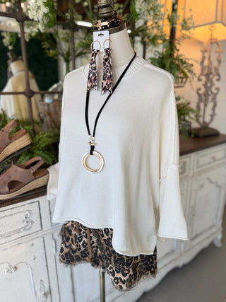Hampton Sweater Cream Sweater Tres Bien