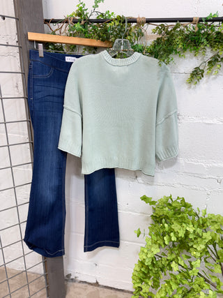 Anita Sweater Mint Sweater Blu Pepper