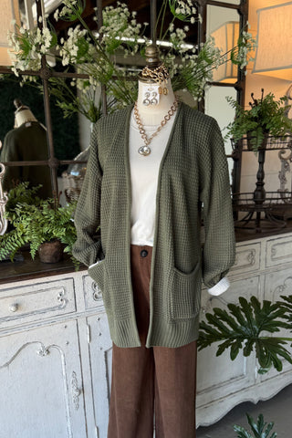 Diane Cardigan Light Olive
