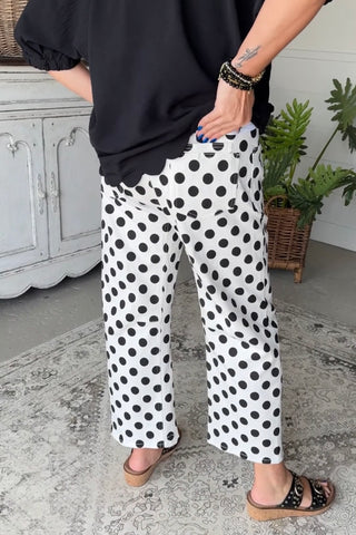 Ellie May Jeans Off White/Polka by Jodifl Pants Jodifl
