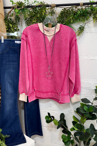 Playful Top Hot Pink