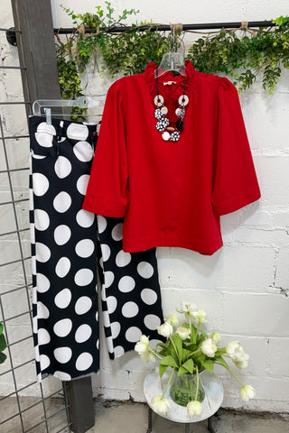 Devon Top Red by Jodifl Shirts & Tops Jodifl
