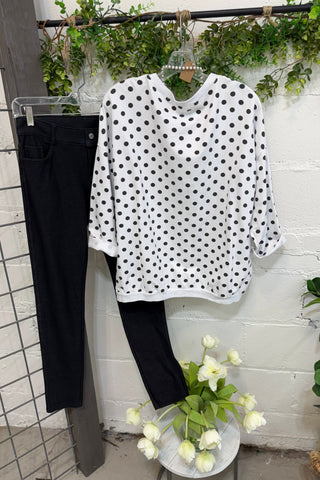 Lyric White/Black Shirts & Tops Hope
