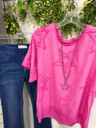 Jocelyn Top Fuchsia Shirts & Tops Giada Fashion