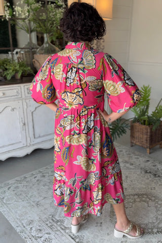 Flourish Dress Pink by Umgee