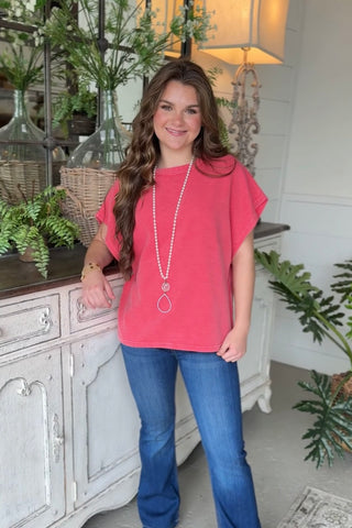 Daryl Top Boho Red by Easel Shirts & Tops Easel