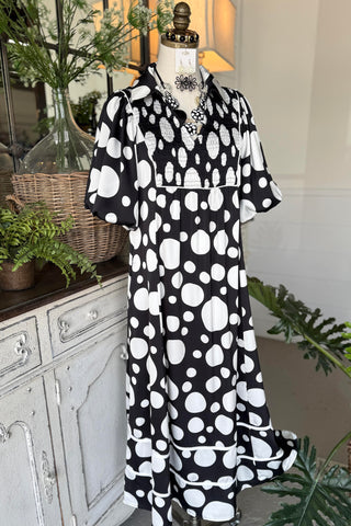 Alotta Dots Long Dress Black by Jodifl Dresses Jodifl