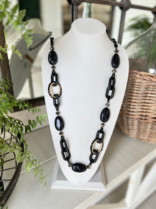 Behold Necklace Black Necklaces Miss Carla