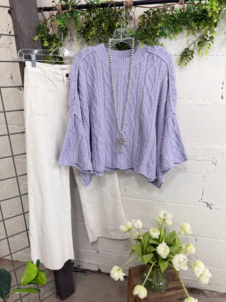 Ida Rose Sweater Lavender Sweater Tres Bien