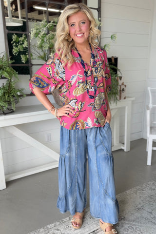 Bethany Pink by Umgee Shirts & Tops Umgee