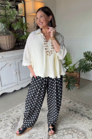 Continental Pants Mocha Pants Acqua & Limone