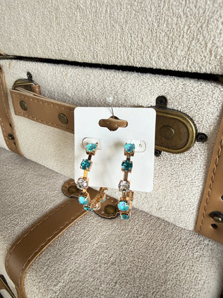 Dazzling Earrings Teal Earrings Accessories To Go