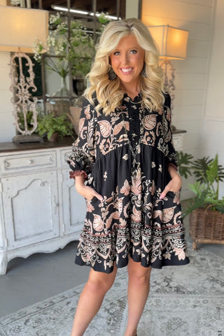 Sandy Dress Black by Umgee Dresses Umgee