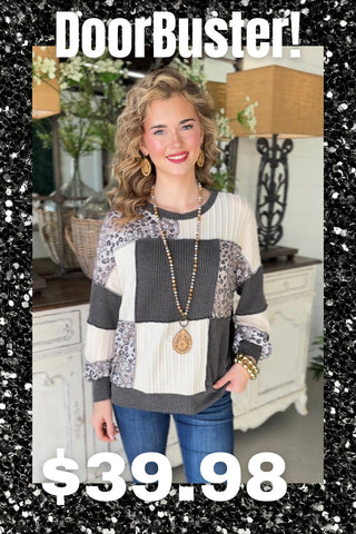 Leeann Charcoal Shirts & Tops Haptics