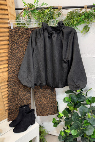 Bacall Top Black by Entro Shirts & Tops Entro