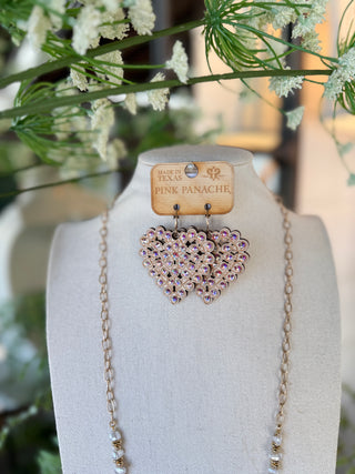 Sweetheart Earrings White by Pink Panache Earrings Pink Panache