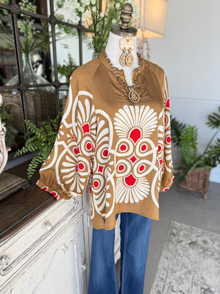 Tuscan Top Bronze Shirts & Tops Gigio