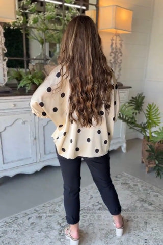 Shimmy Shine Taupe/Polka Dot by Jodifl