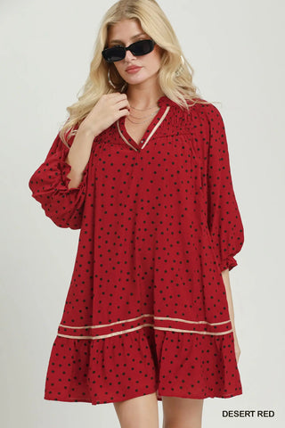 Sherwood Dress Red by Umgee