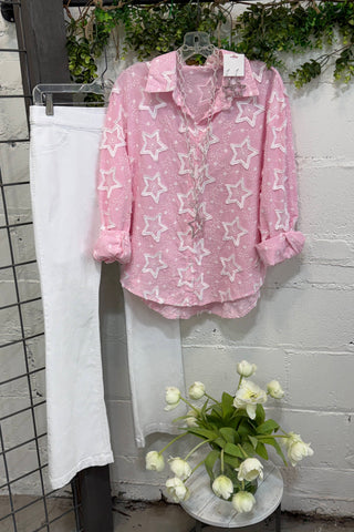 My Stars Top Pink Shirts & Tops Miss Carla