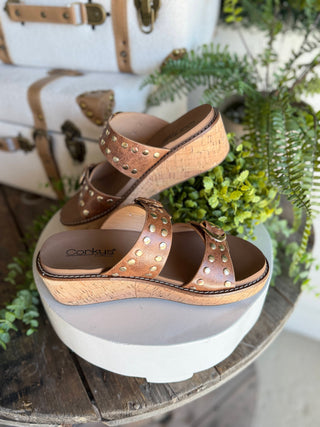 Told You So Sandals Cognac by Corky’s Sandal Corky's Footwear